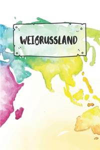 Weißrussland: Punktiertes Reisetagebuch Notizbuch oder Reise Notizheft Gepunktet - Reisen Journal für Männer und Frauen mit Punkten