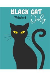 Black Cat Only Notebook
