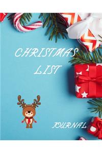 Christmas list Journal