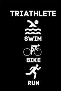 Triathlete Swim Bike Run