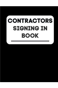 Contractors Signing In Book