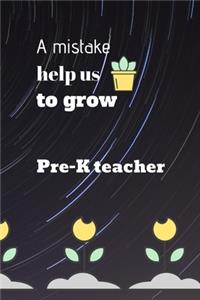 A mistake help us to grow preschool teacher