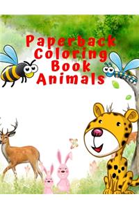 Paperback Coloring Book Animals