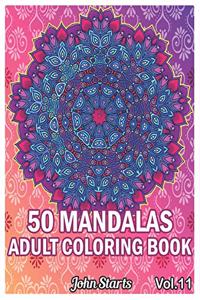 50 Mandalas Adults Coloring Book