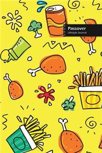 Passover Lifestyle Journal, Blank Write-in Notebook, Dotted Lines, Wide Ruled, Size (A5) 6 x 9 In (Yellow)