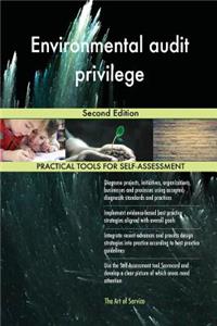 Environmental audit privilege: Second Edition