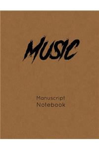 Music Manuscript Notebook