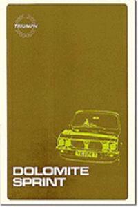 Triumph Dolomite Sprint Workshop Manual