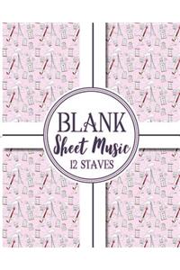 Blank Sheet Music - 12 Staves