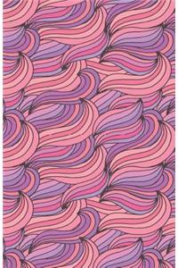 Journal Notebook Abstract Waves Pinks