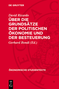 Über Die Grundsätze Der Politischen Ökonomie Und Der Besteuerung