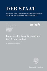 Probleme Des Konstitutionalismus Im 19. Jahrhundert