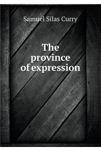 The province of expression