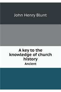 A Key to the Knowledge of Church History Ancient
