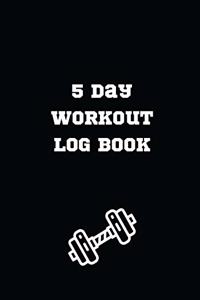 5 Day Workout Log Book