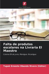 Falta de produtos escolares na Livraria El Maestro