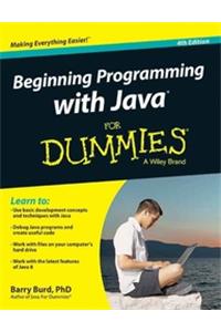 Beginning Programming With Java For Dummies, 4Th Ed