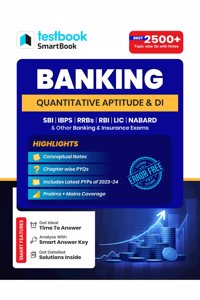 TESTBOOK Banking - Quantitative Aptitude & Data Interpretation Smartbook (Conceptual Notes with 2500+ MCQs) | Useful for SBI, IBPS, RRBs, RBI, LIC, NABARD, and other major Banking & Insurance exams