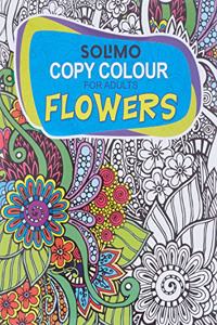 Amazon Brand - Solimo Copy Colour for Adults - Flowers
