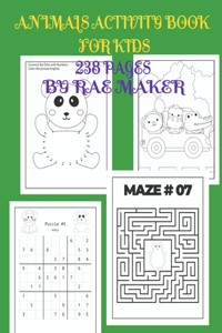 Animal Activity Book for Kids