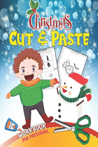 Christmas Cut & Paste Workbook For Preschool