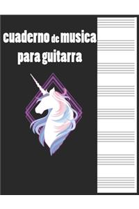 cuaderno de musica para guitarra