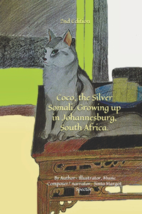 Coco, the Silver Somali. Growing up in Johannesburg, South Africa
