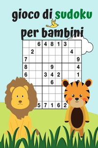 gioco di sudoku per bambini