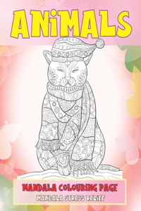 Mandala Colouring Page - Animals - Mandala Stress Relief