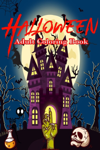 Halloween Adult Coloring Book