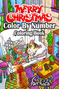 Christmas Color By Number Coloring Book For Kids