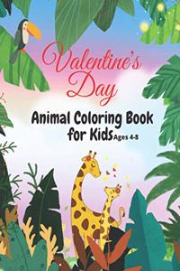 Valentine's Day Coloring Book for Kids Ages 4-8