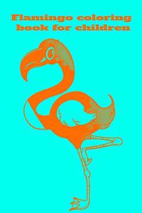 Flamingo coloring book for children