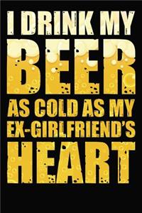 I Drink My Beer As Cold As My Ex-Girlfriend's Heart