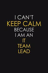 I Can't Keep Calm Because I Am An IT Team Lead