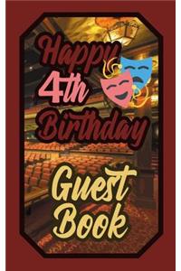Happy 4th Birthday Guest Book