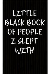 Little Black Book Of People I Slept With