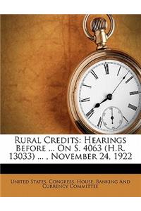 Rural Credits