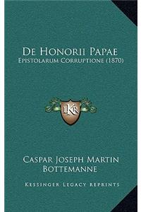 De Honorii Papae