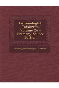 Entomologisk Tidskrift, Volume 24
