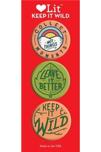 Keep It Wild 3-Button Assortment