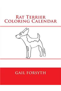 Rat Terrier Coloring Calendar