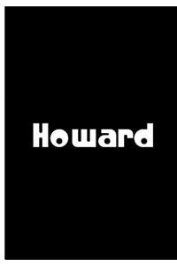 Howard - Black Notebook / Notebook / Extended Lined Pages / Soft Matte Cover