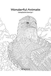 Wonderful Animals Coloring Book for Grown-Ups 1