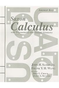 Saxon Calculus with Trigonometry and Analytic Geometry Answer Key