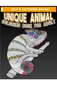 Unique Animals Coloring Book for Adult