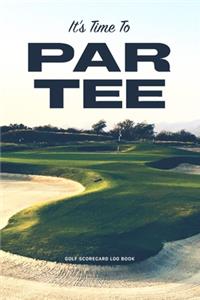Golf Scorecard Log Book