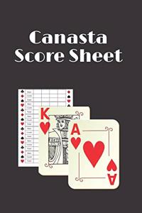 Canasta Score Sheets