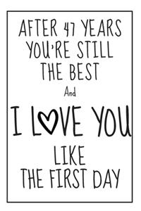 47 Year Anniversary Gift Notebook