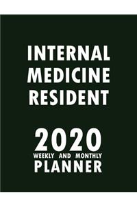 Internal Medicine Resident 2020 Weekly and Monthly Planner